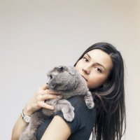 девушка с котом :: Екатерина Елагина