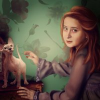 Дама с котёнком :: Лана Назарова