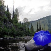 Синий зонт :: Сергей Коновалов