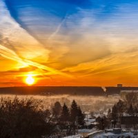 sunrise over Novosibirsk :: Дмитрий Карышев