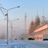 Зима в Архангельске. Мороз, туман. :: Алёна Михеева