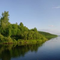 река Зеленда вподает в Ангару :: Александр Переплеткин
