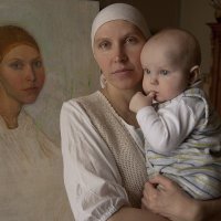 Портрет на фоне портрета :: Людмила Синицына