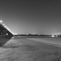 Коммунальный мост через Обь в Новосибирске :: Leonid Krasnov