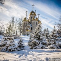 снег, зима, церквушка :: Иван Синицарь