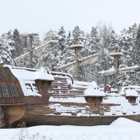 зимний лес, корабль декорация :: Сергей Дихтенко