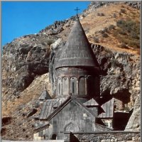 Вход в пещерный монастырь Гехард.Армения,середина 80-х. :: Александр Калинин