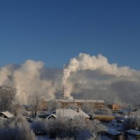 дым- белый, а снег потом чёрный! :: Вера Азсоль