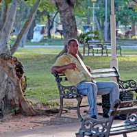 кубинцы любят отдыхать в парках... :: Надежда Шемякина