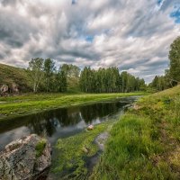 Течение реки и облаков :: Лев Квитченко