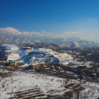 Международный комплекс лыжных трасс и трамплинов «Сункар»  в Алма-Ате :: Игорь Лариков