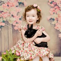 девочка и кролик :: Юлия Богданова