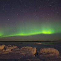 Полярное сияние в Карелии на Белом море март 2015 :: Елена Решетникова