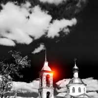 Село Лучинское  Церковь Святителя Николая Мирликийского :: Евгений Жиляев