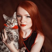 фото проект "женщина и кошка" :: Оля Грушевская