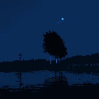 Ночь на озере :: Валерий Талашов