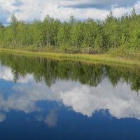 И не понять,то ли небо в озера упало.... :: Нина северянка