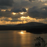 Тургояк. Закат. Вид со скалистого берега :: Анна Ковалёва