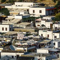 Tables in the Gardens on Roofs are already waiting for… :: Геннадий Слёзкин