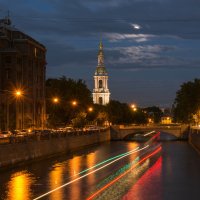 Вид на Крюков канал и колокольню Никольского собора (2) :: Владимир Демчишин