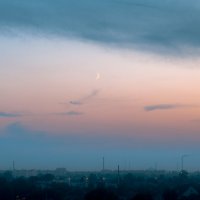 Луна на закате :: Юрий Кулаков