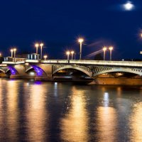 Благовещенский мост ночью :: Alexey alexeyseafarer@gmail.com