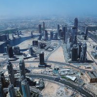 Вид на Дубай с 124 этажа башни Бурж Халифа :: надежда корсукова