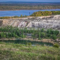 г. Вольск, разлив р. Волги, меловой карьер :: Ekaterina Ktitorova