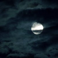 луна в облаках :: Сергей Кочнев