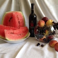 Вино под фрукты - это превосходно. :: Anna Gornostayeva