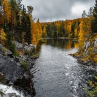 Водопад Кивач. Река Суна. Карели. :: Александр Истомин