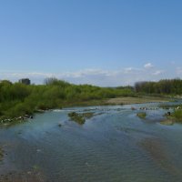 Река  Быстрица  Солотвинская  в  Ивано - Франковске :: Андрей  Васильевич Коляскин