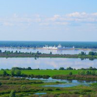 Венец и макарьевский монастырь, Лысковский район :: Ольга Ярахтина