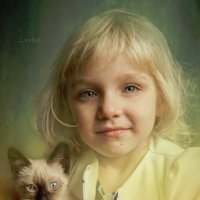 Девочка с котом :: Татьяна Левко