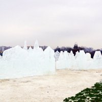 Ледяная крепость на траве. :: Владимир Болдырев