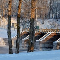 Деревянный мост через Тихвинку :: Юрий Тихонов