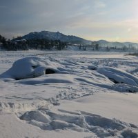 Зимний пейзаж на реке :: Николай Воробьёв 