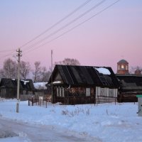 Озарился восточный небосвод закатом. :: Николай Масляев