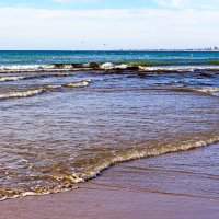 речка Анапка впадает в море :: Елена Васильева