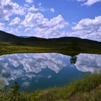 Облака в озере :: юрий Амосов