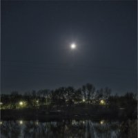 Луна и пруд :: Константин Бобинский