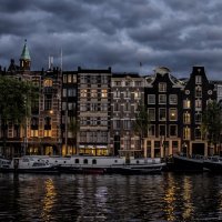 Evening on the river Amstel :: Dmitry Ozersky