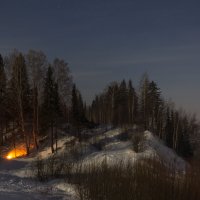 Ночь у костра :: Константин Каменский