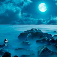 Русалка и луна :: Глеб Буй