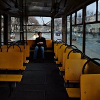 Парень в трамвае. :: КотенковаДарья 