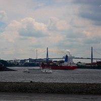 Hamburg. Köhlbrandtbrücke :: Nina Yudicheva