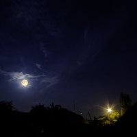 Ночь,фонарь, луна :: Александр Кореньков