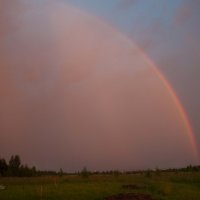 Радуга, подсвеченная закатом :: Марина Напылова