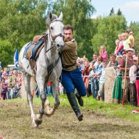 Казачий фестиваль в Рузе. Джигитовка. :: Андрей Куприянов