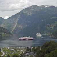 Geirangerfjord with ships :: Roman Ilnytskyi